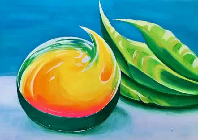 mango gel painting